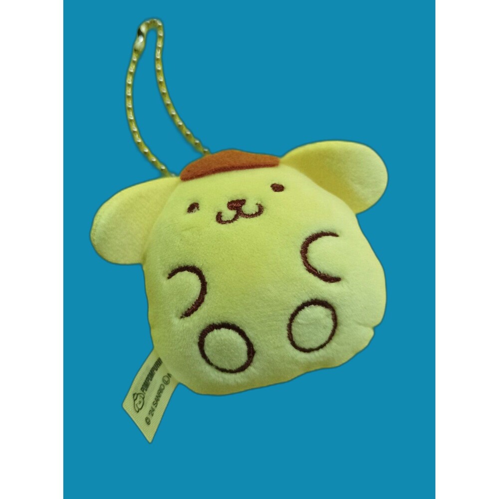 one pompompurin sanrio mini plush keychain
